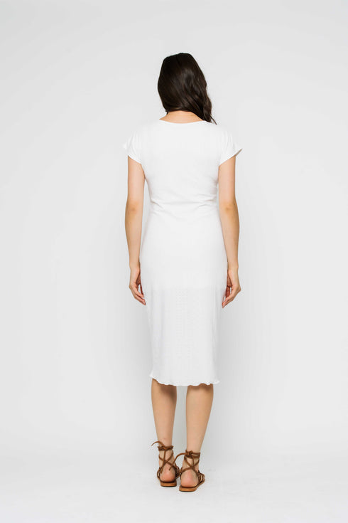 Danielle-Stretch Eyelet Dress